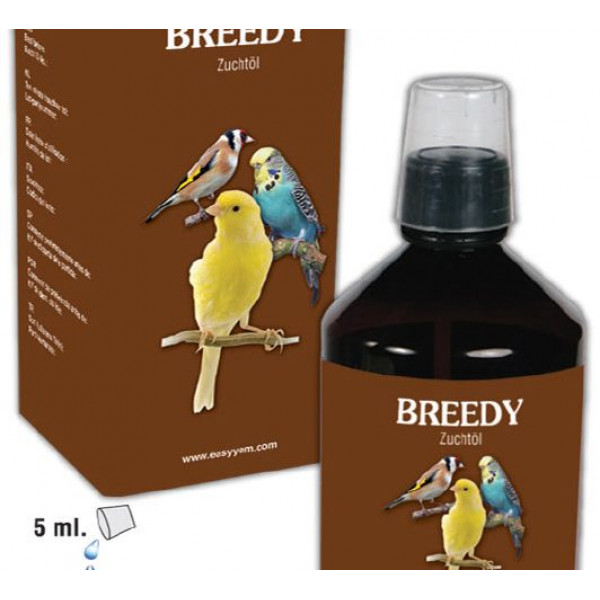 BREEDY - olej používaný pre chov okrasných vtákov 100ml